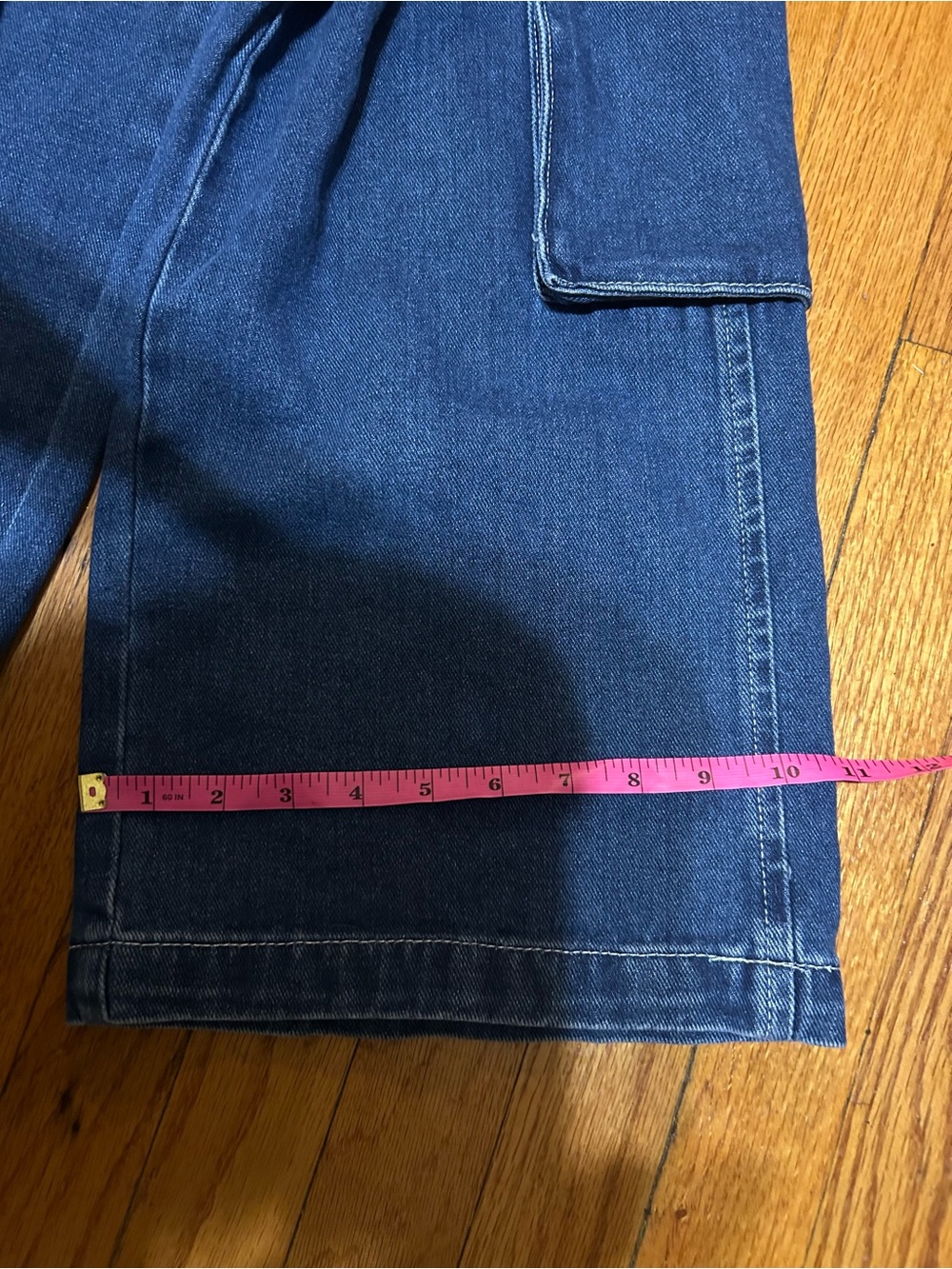 PacSun Dark Wash 90's Baggy Cargo Pants Jeans Blue SZ-26‎ - Picture 9 of 11